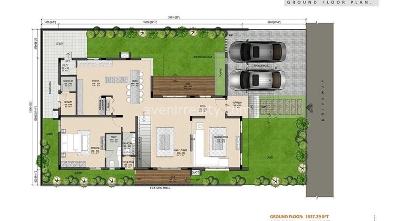 urban villas floor plan east facing