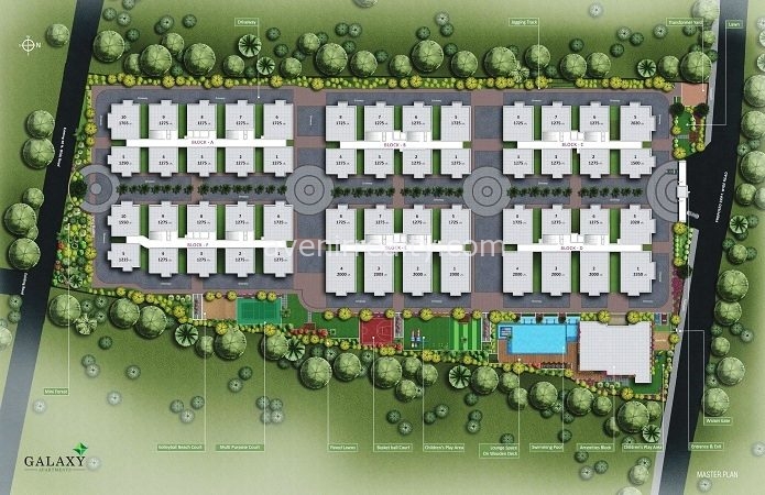 Greemmark Galaxy apartments master plan, typical floor plan